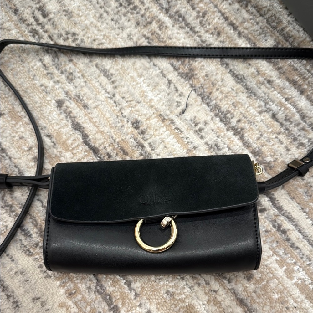 Chloe Chic Black Leather Crossbody Bag